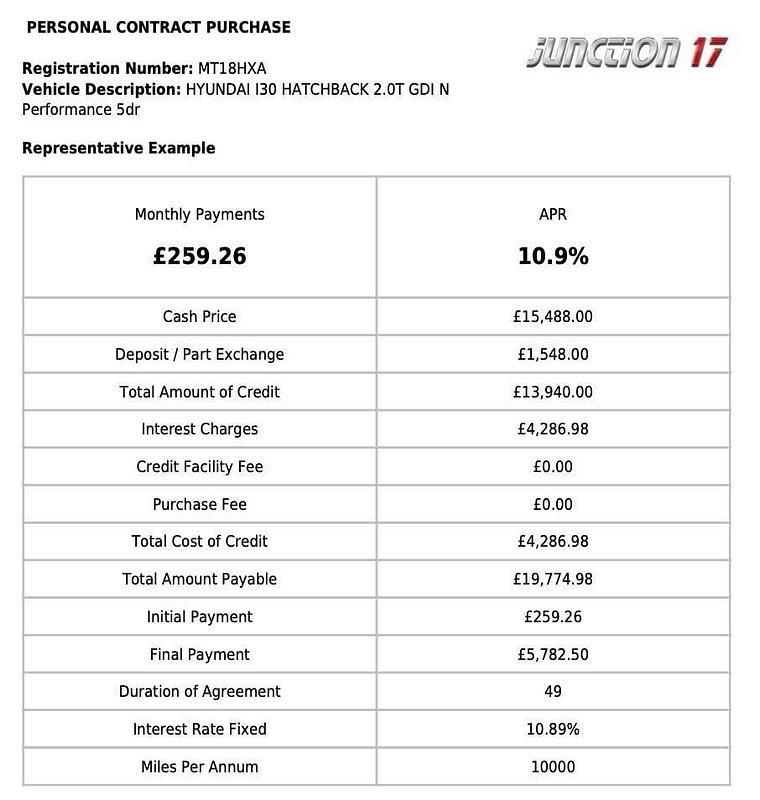 Used Hyundai i30 N Performance 2018 Grey Hatchback
