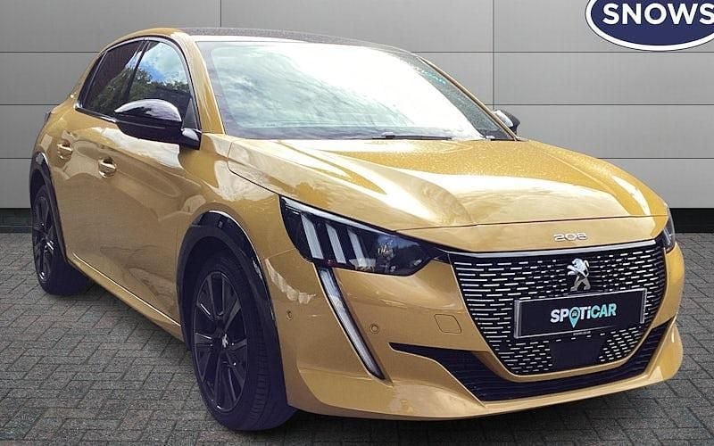 Yellow Used 2021 Peugeot 208 Premium Hatchback | £14,986 (Fair price) - Image 1/4