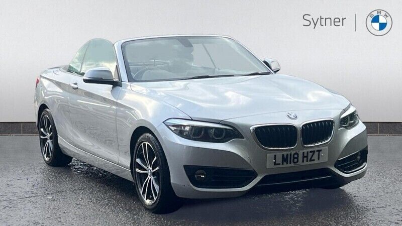 Silver Used 2018 BMW 218 Sport Line Cabriolet | £15,000 (Fair price) - Image 1/4