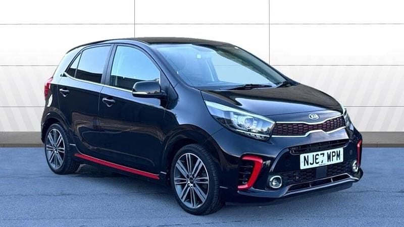 Black Used 2017 Kia Picanto GT-Line Hatchback | £8,911 (Fair price) - Image 1/3