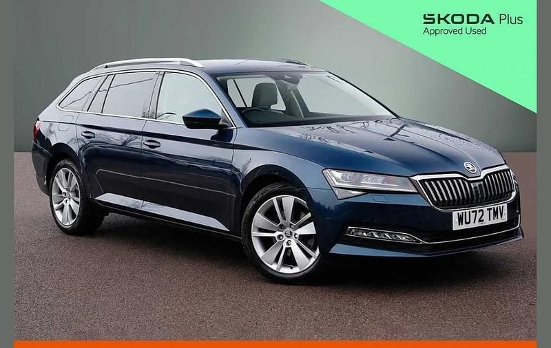 Blue Used 2022 Skoda Superb SE L Estate | £22,750 (A bit pricey) - Image 1/4