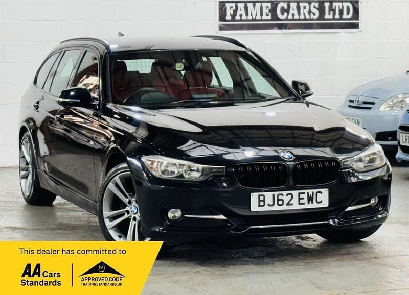 Black Used 2012 BMW 320 Sport Line Estate | £5,500 (Good price) - Image 1/3