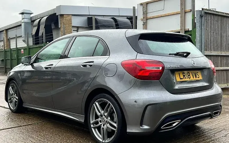 Used Mercedes A180 AMG line 109 HP (80 kW) 2018 Grey Hatchback