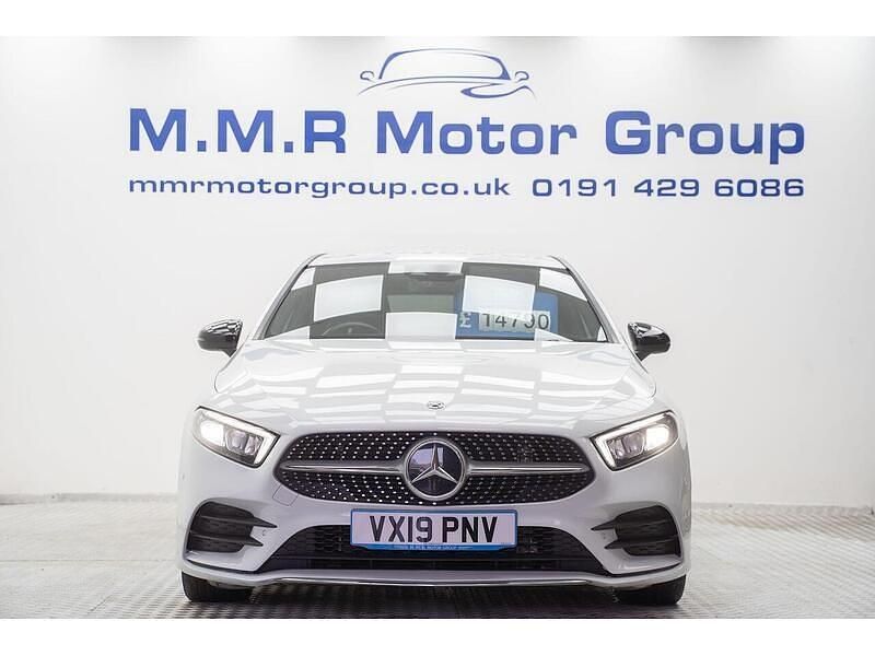 Used Mercedes A200 AMG Line Premium 150 HP (110 kW) 2019 White Hatchback