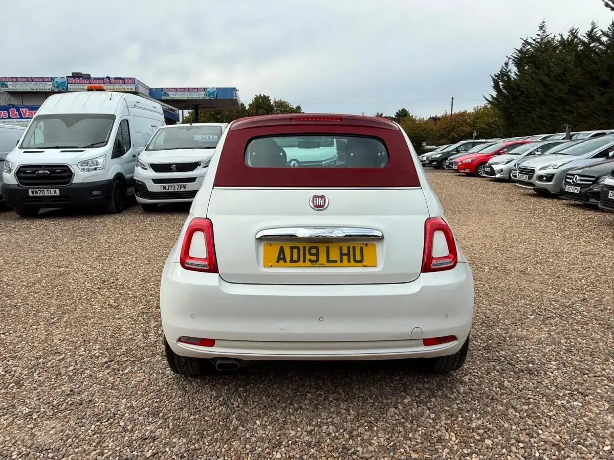 Used Fiat 500C Lounge 2019 White Cabriolet