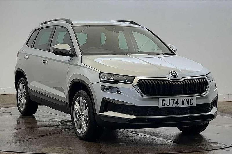 Brilliant silver metallic New 2024 Skoda Karoq SE Drive SUV | £23,795 - Image 1/3