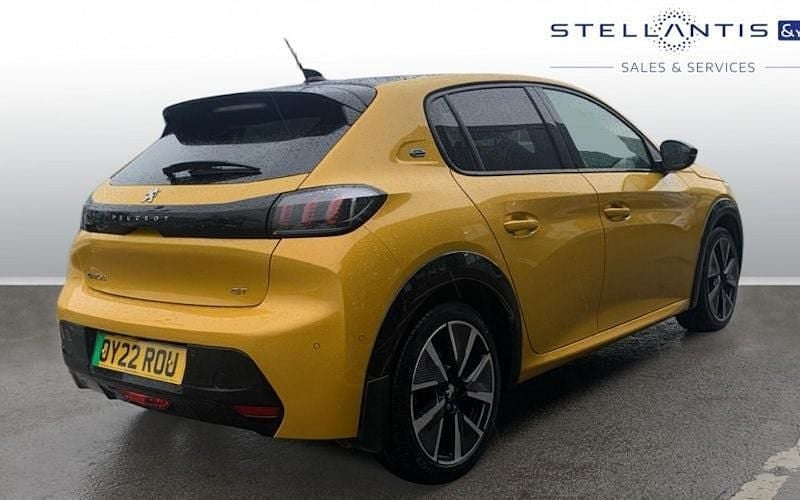 Used Peugeot e-208 GTi 100 kW (136 HP) 2022 Yellow Hatchback