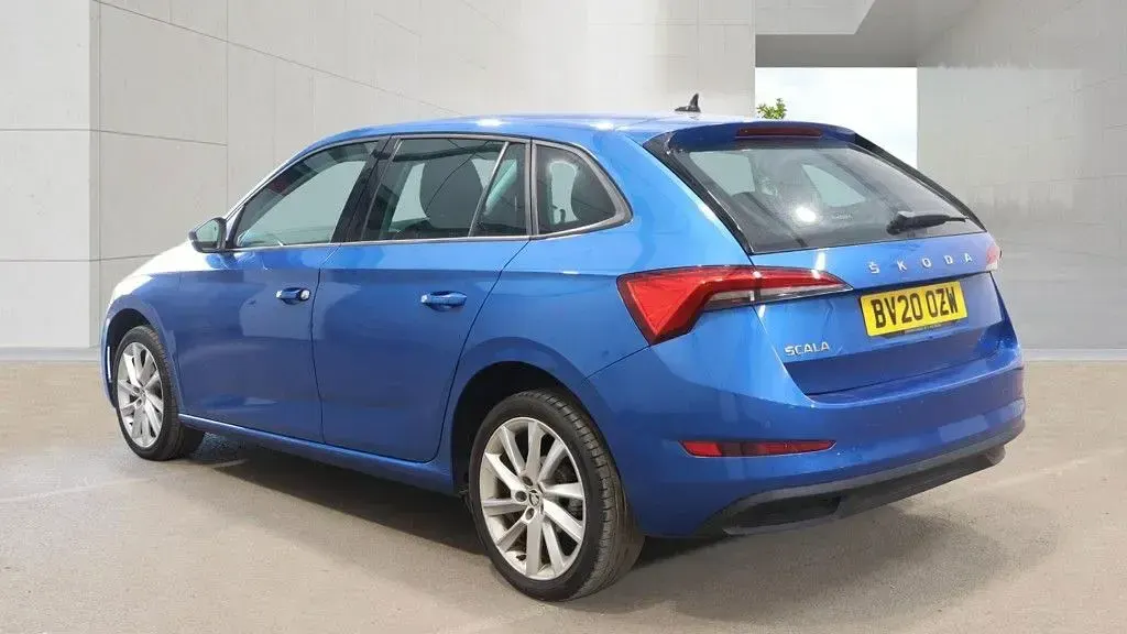 Used Skoda Scala SE L 115 HP (84 kW) 2020 Blue Hatchback