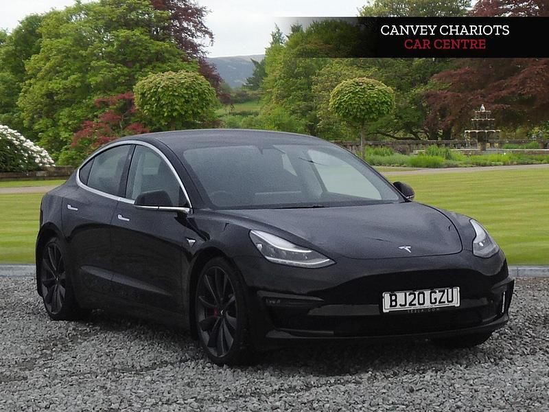 Black Used 2020 Tesla Model 3 Performance Sedan | £16,500 (Good price) - Image 1/4