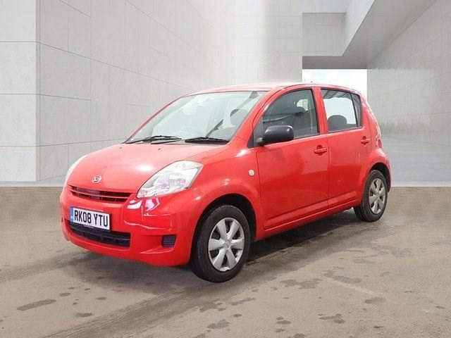 Used Daihatsu Sirion 69 HP (50 kW) 2008 Red Hatchback