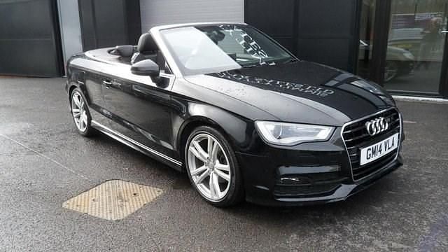 Used Audi Cabriolet S-Line 150 HP (110 kW) 2014 Black Cabriolet