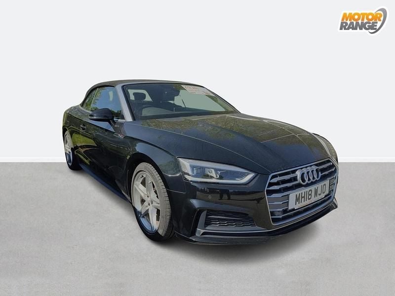Begagnad Audi A5 Cabriolet S-Line 2018 Svart Cab