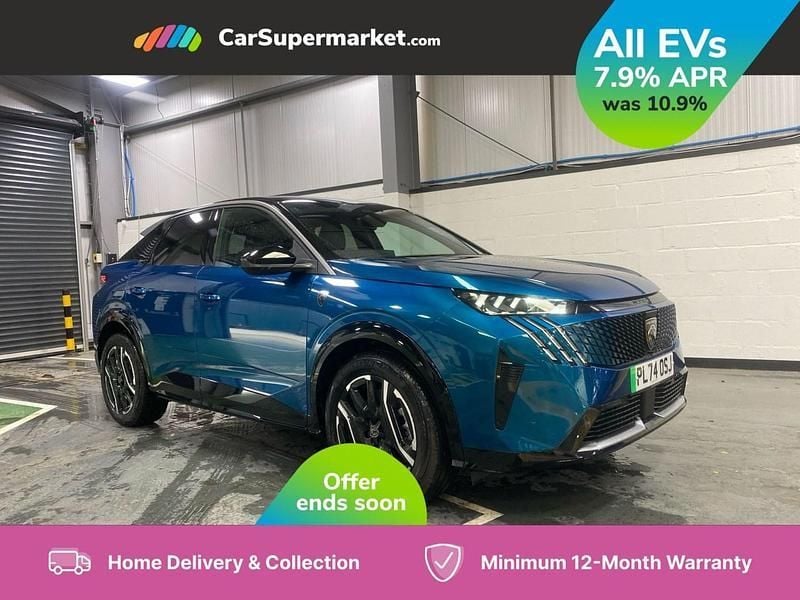Blue New 2025 Peugeot e-3008 GTi SUV | £27,197 - Image 1/3