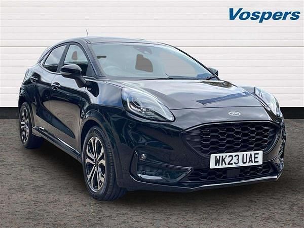 Black Used 2023 Ford Puma ST-Line SUV | £14,350 (Fair price) - Image 1/3