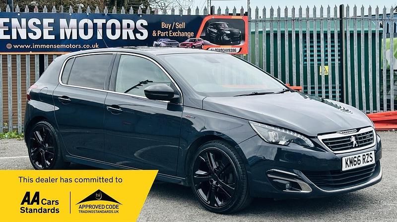 Used Peugeot 308 GT-line 130 HP (95 kW) 2017 Grey Hatchback