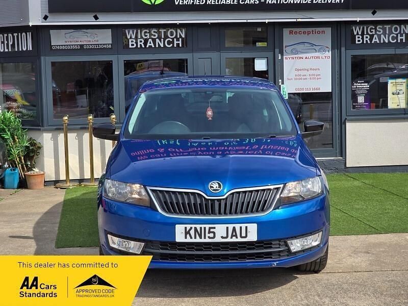 Used Skoda Rapid Sport 105 HP (77 kW) 2015 Blue Hatchback