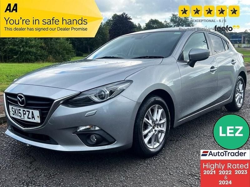 Silver Used 2015 Mazda 3 Hatchback | £6,395 (Good price) - Image 1/3