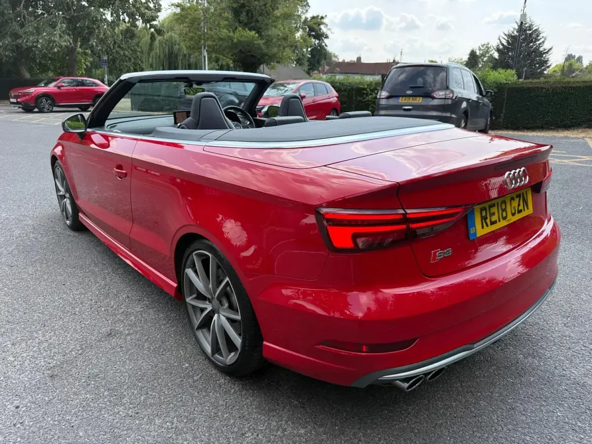 Used Audi S3 Cabriolet Advanced 2018 Red Cabriolet