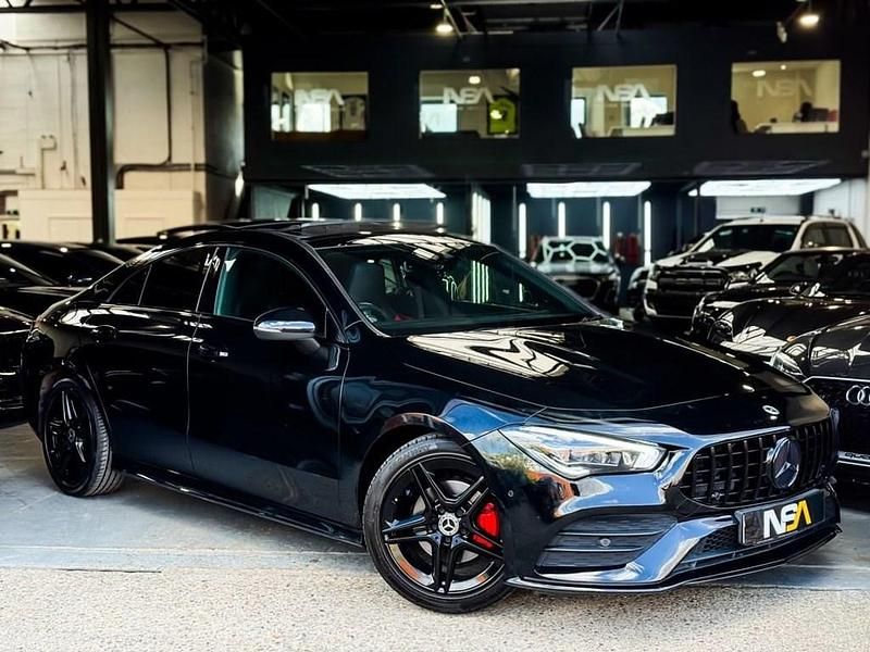 Black Used 2020 Mercedes CLA180 AMG line Sedan | £22,395 (A bit pricey) - Image 1/3