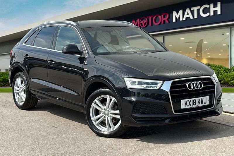 Black Used 2018 Audi Q3 S-Line SUV | £16,790 (Super price) - Image 1/4