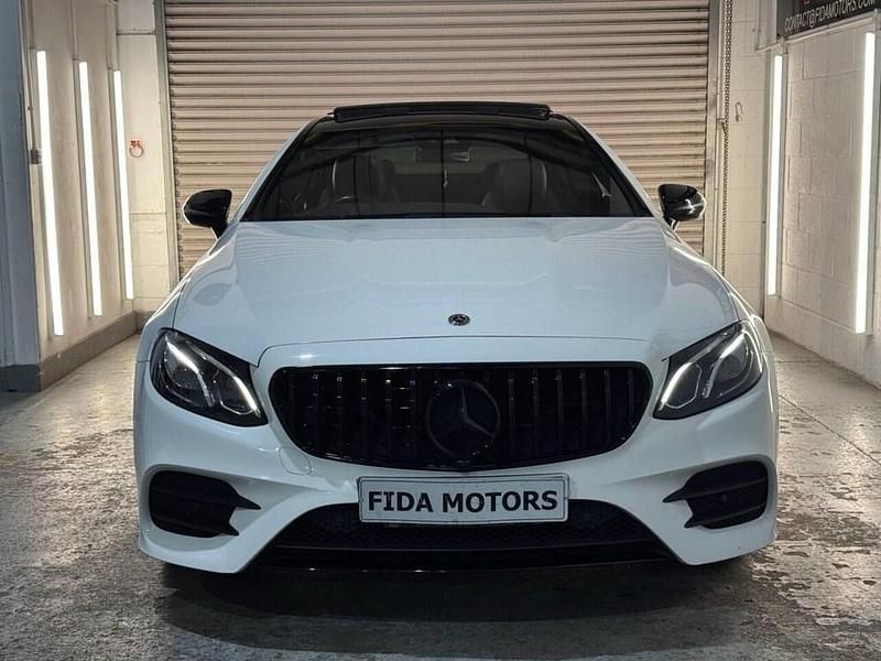 Used Mercedes E220 AMG line 194 HP (142 kW) 2018 White Coupe