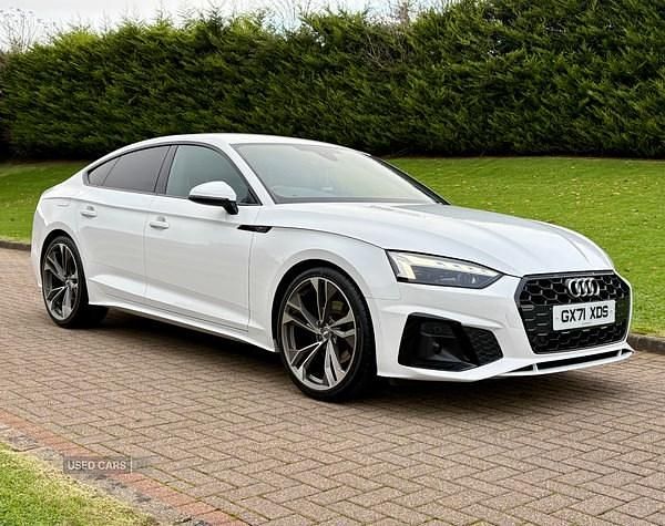 White Used 2021 Audi A5 S-Line Hatchback | £23,250 (Fair price) - Image 1/4