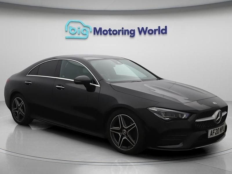 Black Used 2020 Mercedes CLA180 AMG line Sedan | £22,725 (Fair price) - Image 1/4
