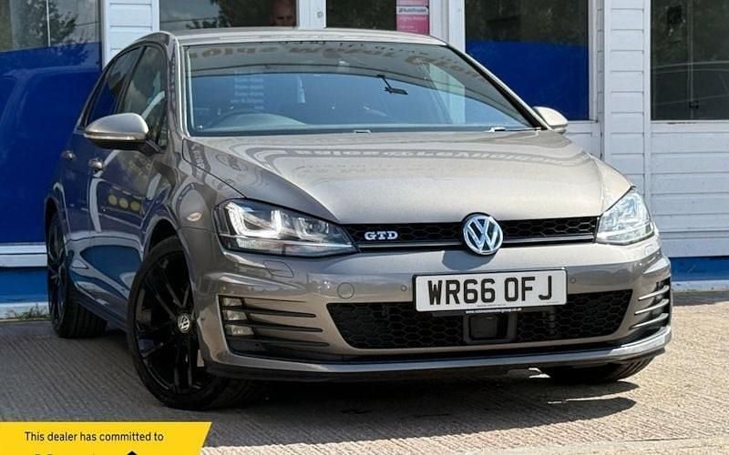Grey Used 2016 VW Golf VII GTD Hatchback | £12,150 (Good price) - Image 1/4
