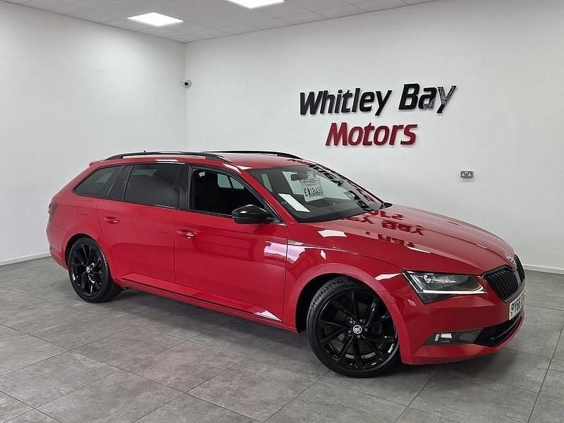 Used Skoda Superb SportLine 190 HP (139 kW) 2016 Red Estate