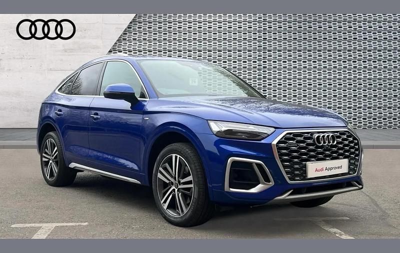 Used Audi Q5 S-Line 204 HP (150 kW) 2021 Blue SUV