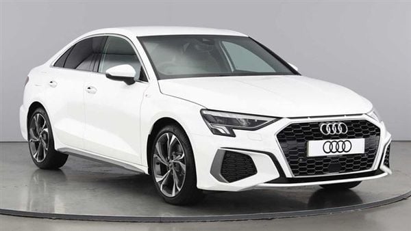 Ibis white Used 2021 Audi A3 S-Line Sedan | £21,500 - Image 1/4
