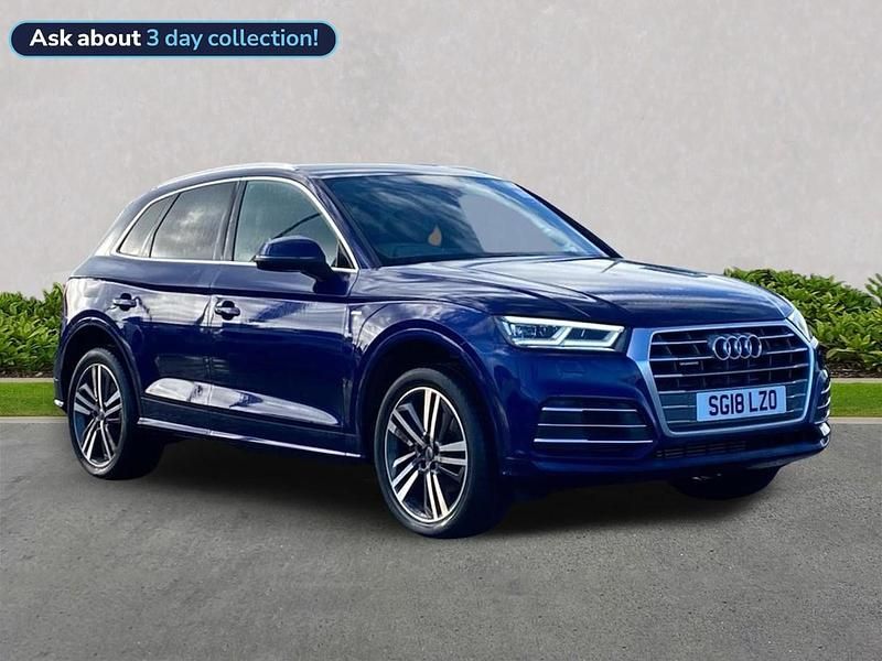 Used Audi Q5 S-Line 252 HP (185 kW) 2018 Blue SUV