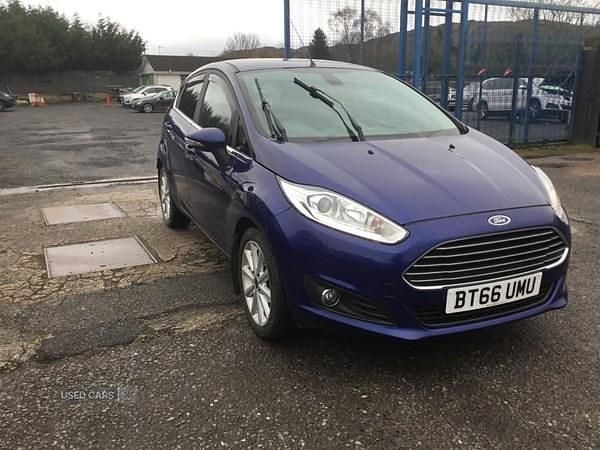 Used Ford Fiesta Titanium 2017 Blue Hatchback