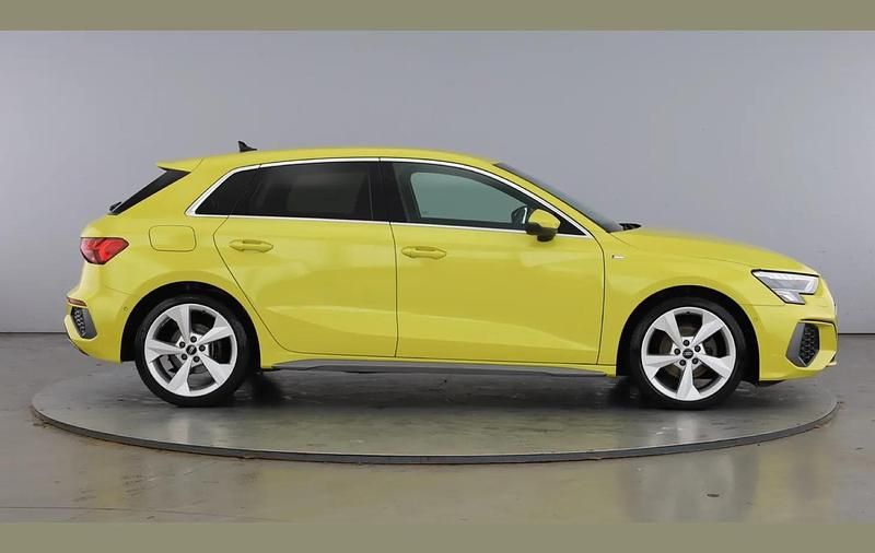 Used Audi A3 S-Line 150 HP (110 kW) 2022 Yellow Sedan
