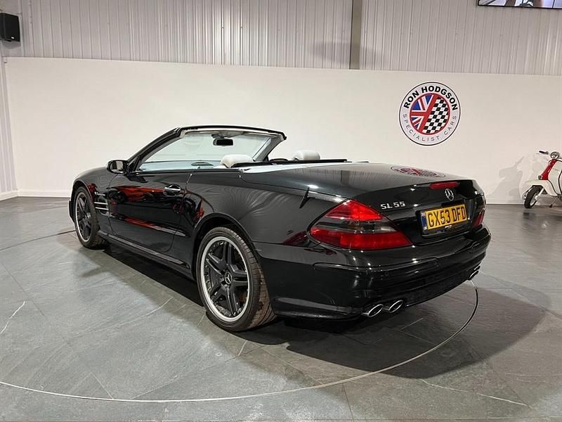 Used Mercedes SL55 AMG AMG 476 HP (350 kW) 2004 Obsidian black Cabriolet
