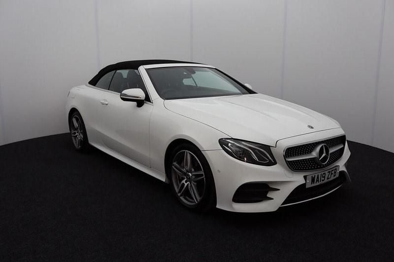 Used Mercedes E300 AMG line 245 HP (180 kW) 2019 White Cabriolet