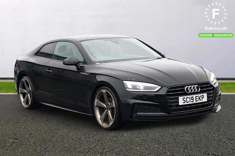 Used Audi A5 Black Edition 190 HP (139 kW) 2019 Black Coupe