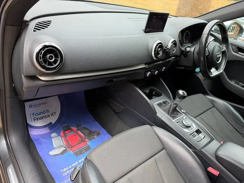 Used Audi A3 S-Line 150 HP (110 kW) 2014 Grey Hatchback