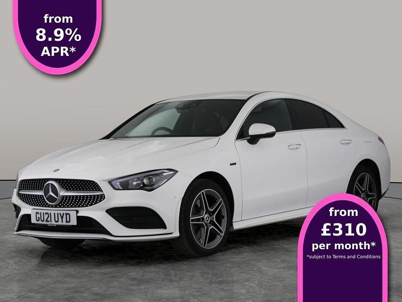 White Used 2021 Mercedes CLA250e AMG Line Premium Sedan | £22,897 (Fair price) - Image 1/3