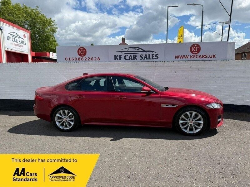 Red Used 2018 Jaguar XF R-Sport Sedan | £9,995 (Fair price) - Image 1/4