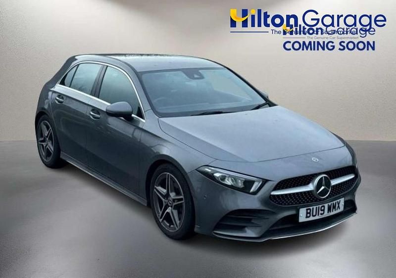 Used Mercedes A200 AMG line 163 HP (119 kW) 2019 Grey Hatchback