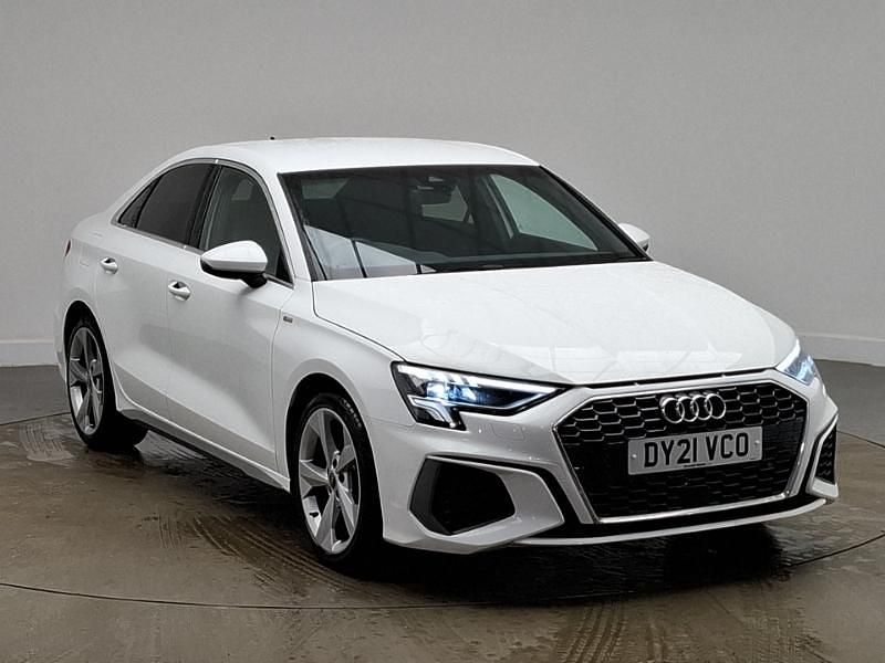 Used Audi A3 S-Line 110 HP (80 kW) 2021 White Sedan