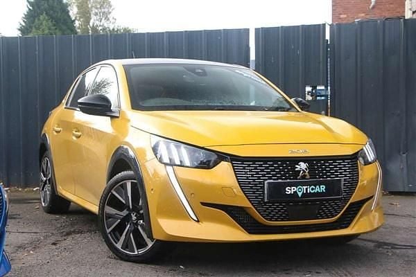 Yellow Used 2022 Peugeot 208 GT Hatchback | £13,316 (Good price) - Image 1/3