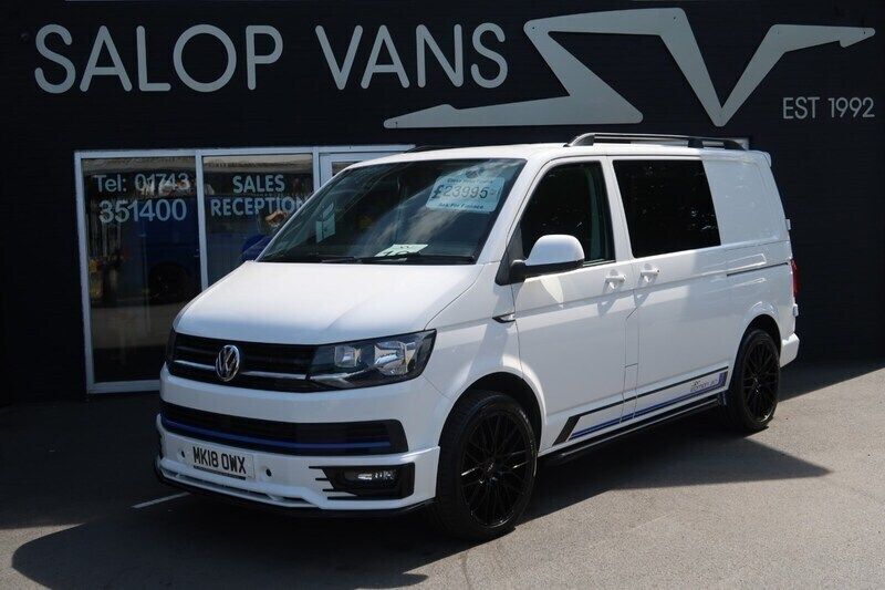 White Used 2018 VW T6 Highline Van | £23,995 (Fair price) - Image 1/4