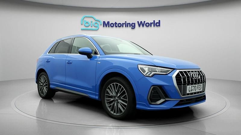 Blue Used 2020 Audi Q3 S-Line SUV | £20,600 (Good price) - Image 1/4