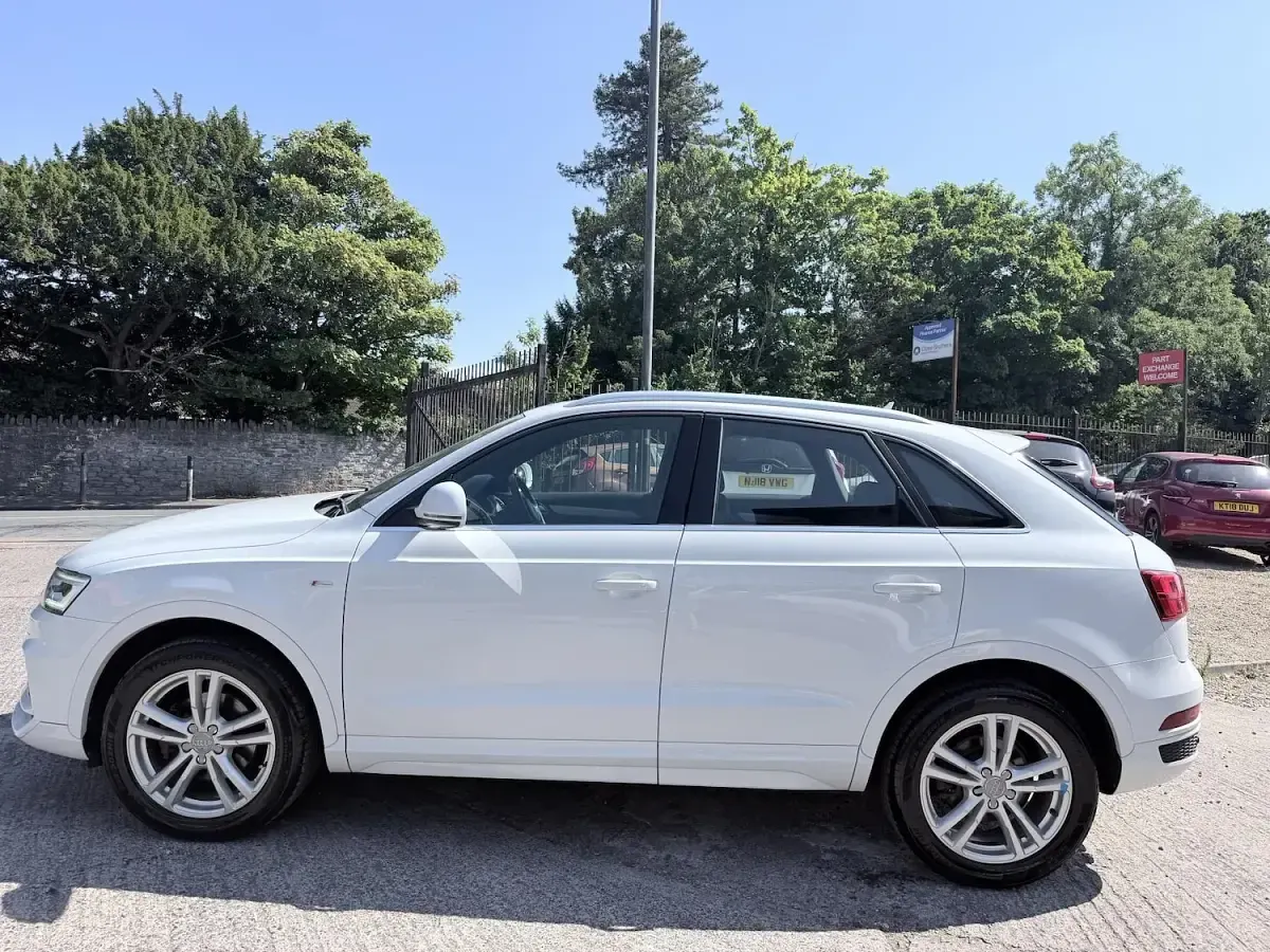Used Audi Q3 S-Line 150 HP (110 kW) 2018 White SUV