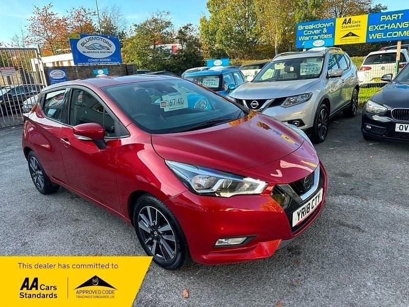 Red Used 2018 Nissan Micra Acenta Limited Edition Hatchback | £6,350 (Good price) - Image 1/4