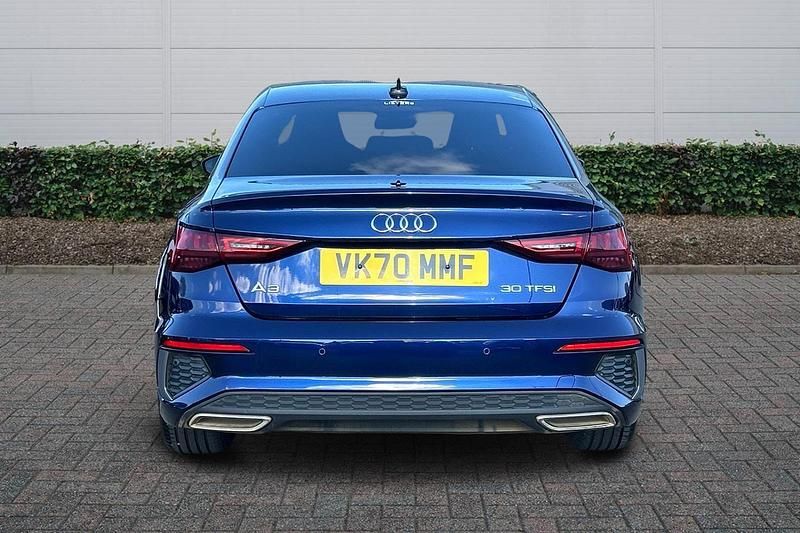 Used Audi A3 S-Line 110 HP (80 kW) 2021 Blue Sedan