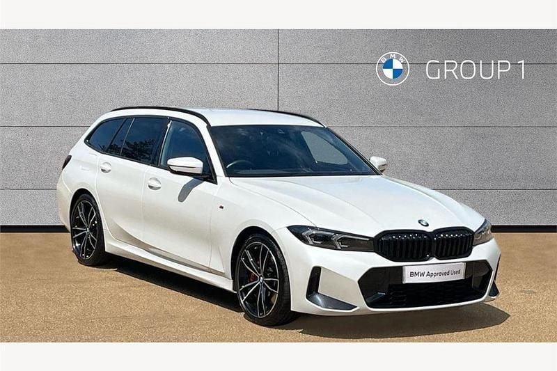 White Used 2024 BMW 320 M Sport Estate | £35,995 (Expensive) - Image 1/4