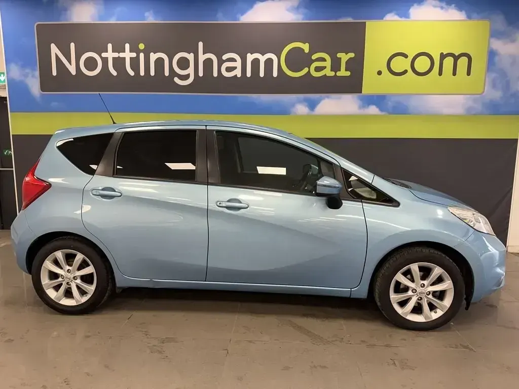 Używany Nissan Note Acenta 98 KM (72 kW) 2014 Niebieski Hatchback